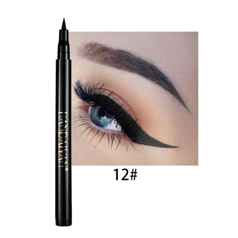 Waterproof Rainbow Matte Colorful Liquid Eye Liner Pencil White Pink Color Eyeliner Pen Makeup Make up Long-Lasting Cosmetics