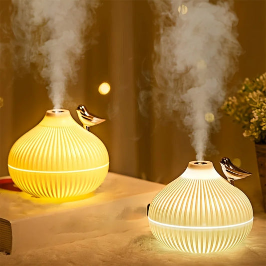 Portable Mini Cute Little Onion Night Light Aroma Essential Oil Diffuser USB Mini H2O Air Humidifier