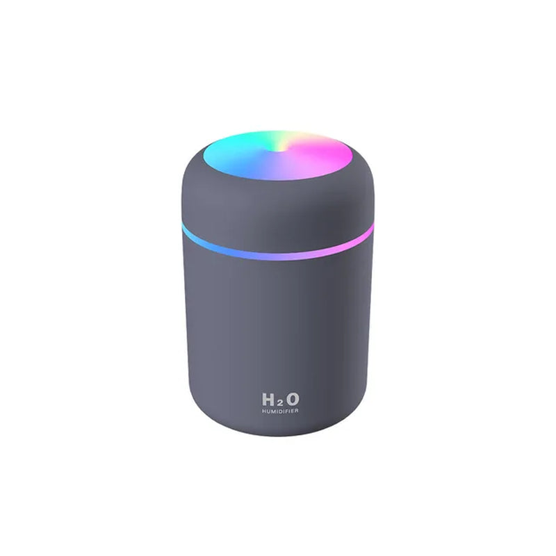 Portable LED Light Mini 300Ml H2O Spray Mist Humidifier Double Wet Aroma Essential Oil Diffuser Car Usb Air Humidifier