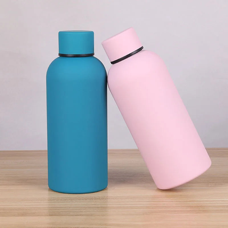 350ML Small Mouth Thermos Cup, Outdoor Car Stainless Steel Coke Bottle, Double Layer Vacuum Cup Sports Kettle