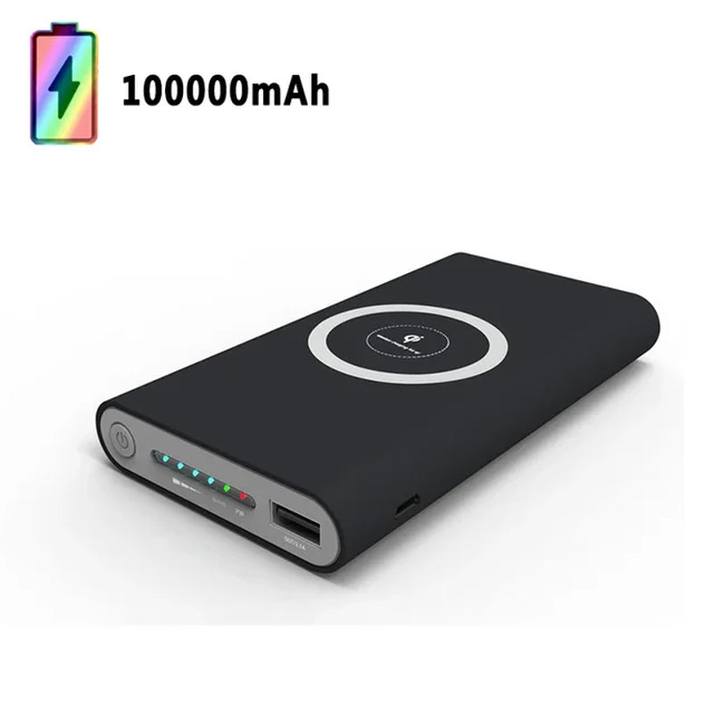 200000Mah Power Bank Ultra-Large Capacity Universal Wireless Fast Charging Power Bank Thin and Portable Free Shipping