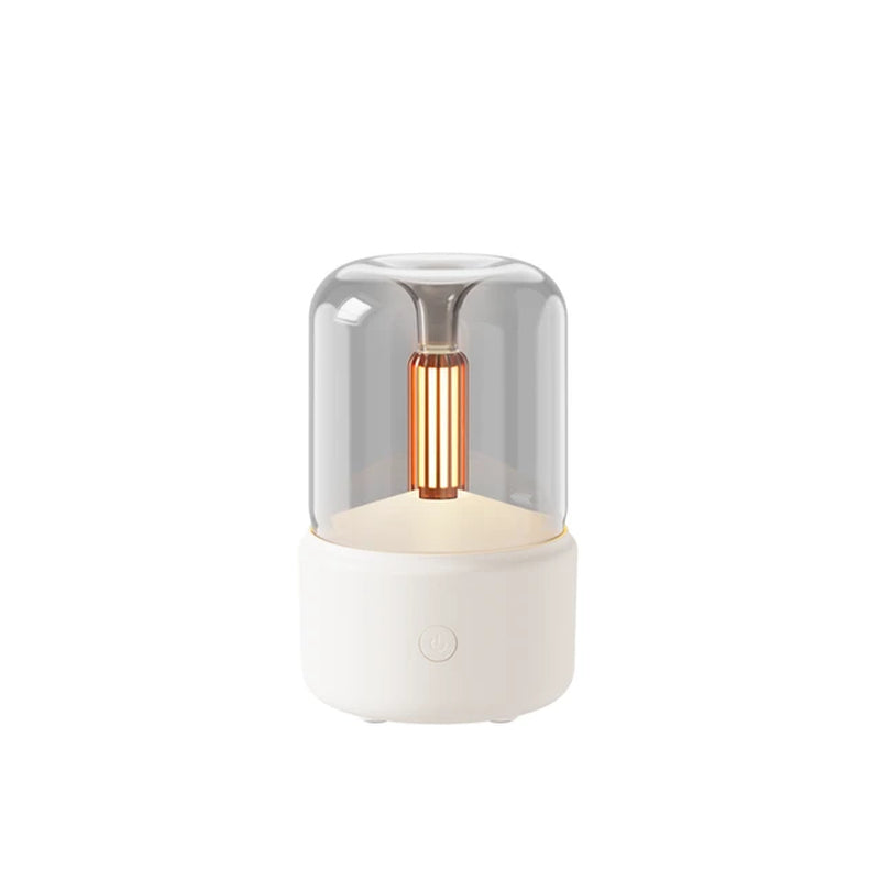 Cool Mist Usb Portable Candle Light H2O Air Humidifier Aroma Essential Oil Diffuser Air Mini Humidifier