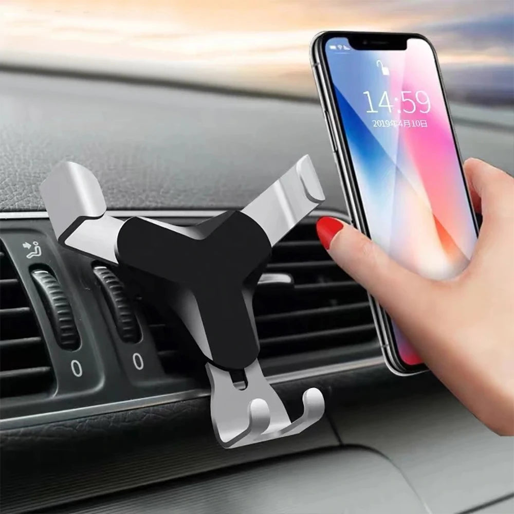 Car Holder for Phone in Car Air Vent Mount Clip Cell Holder Gravity Mobile Phone Stand for Iphone 15 Xiaomi Samsung