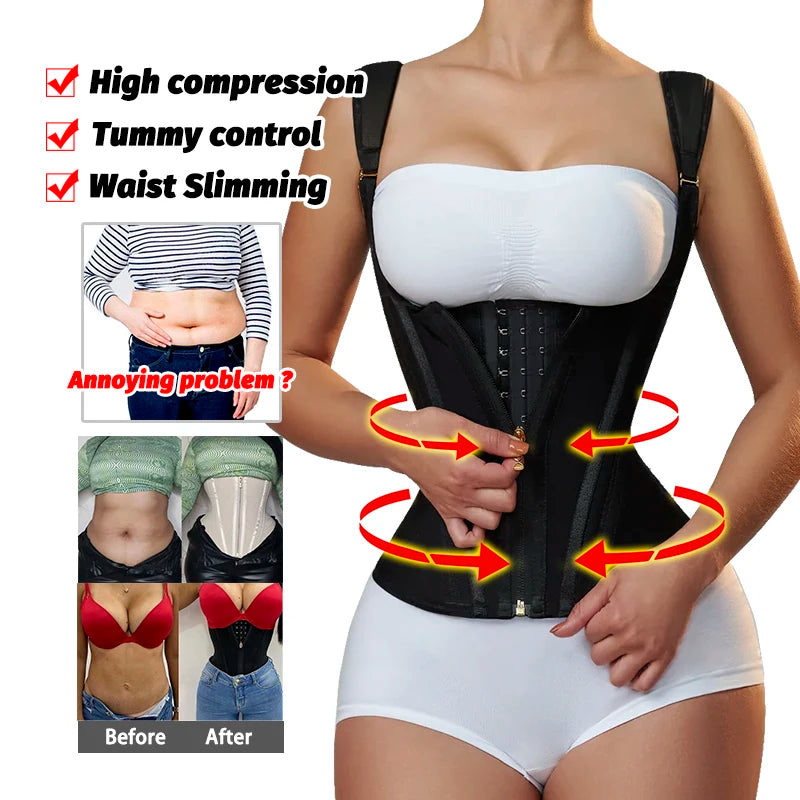 Shaping Corset Binder Waist Trainer Body Shaper Reducing Girdles Tummy Slimming Faja Colombian Shapewear Women Corrective Sheath