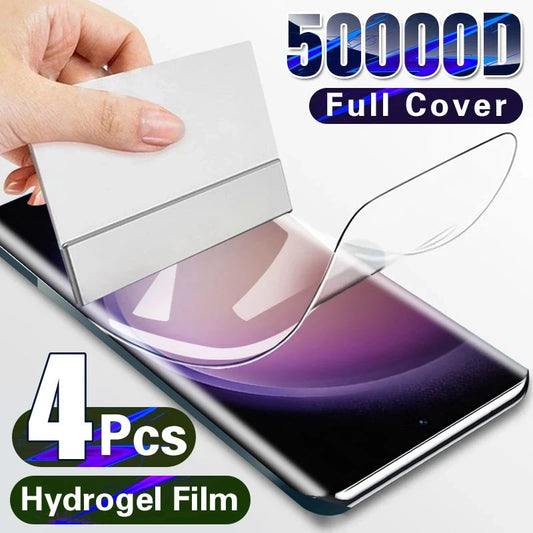 4Pcs Hydrogel Film for  Galaxy S23 S20 S21 S22 S24 plus Ultra FE Note 20 9 10 plus A52S A53 A51 A50 A21S Screen Protector