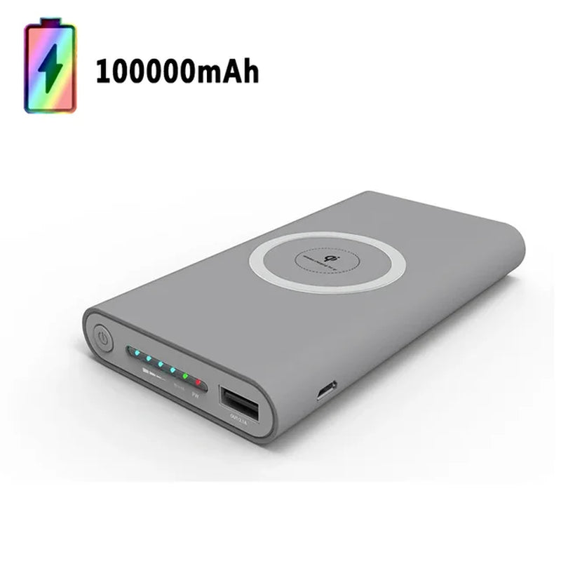 200000Mah Power Bank Ultra-Large Capacity Universal Wireless Fast Charging Power Bank Thin and Portable Free Shipping