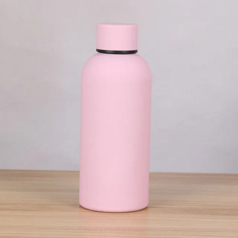 350ML Small Mouth Thermos Cup, Outdoor Car Stainless Steel Coke Bottle, Double Layer Vacuum Cup Sports Kettle