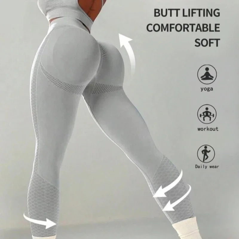 Women Yoga Leggings Fitness Seamless Legging Female Tummy Control Running Training High Waist Tights Gym Leggings for Sport