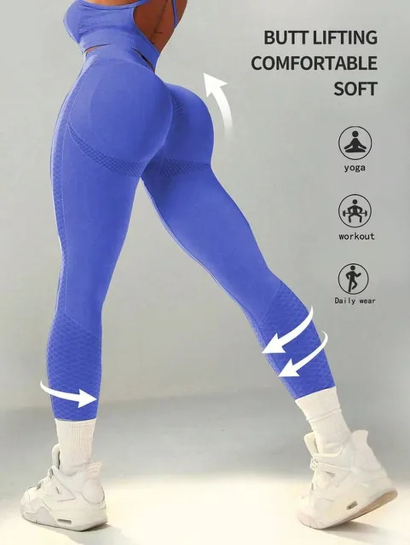 Women Yoga Leggings Fitness Seamless Legging Female Tummy Control Running Training High Waist Tights Gym Leggings for Sport