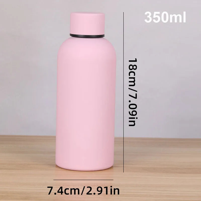 350ML Small Mouth Thermos Cup, Outdoor Car Stainless Steel Coke Bottle, Double Layer Vacuum Cup Sports Kettle