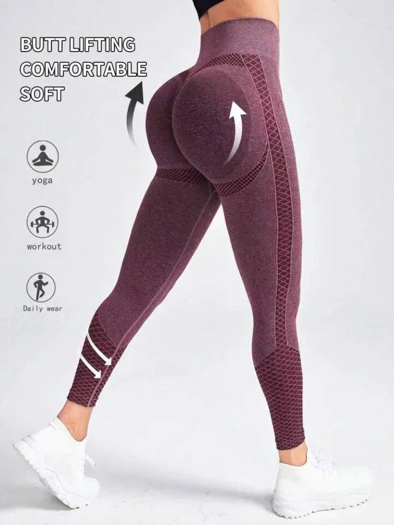 Women Yoga Leggings Fitness Seamless Legging Female Tummy Control Running Training High Waist Tights Gym Leggings for Sport