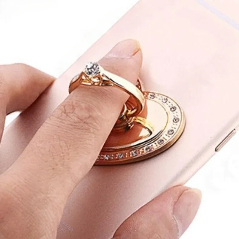 Heart-Shaped Diamond Mobile Phone Holder Phone Ring Holder Accessories