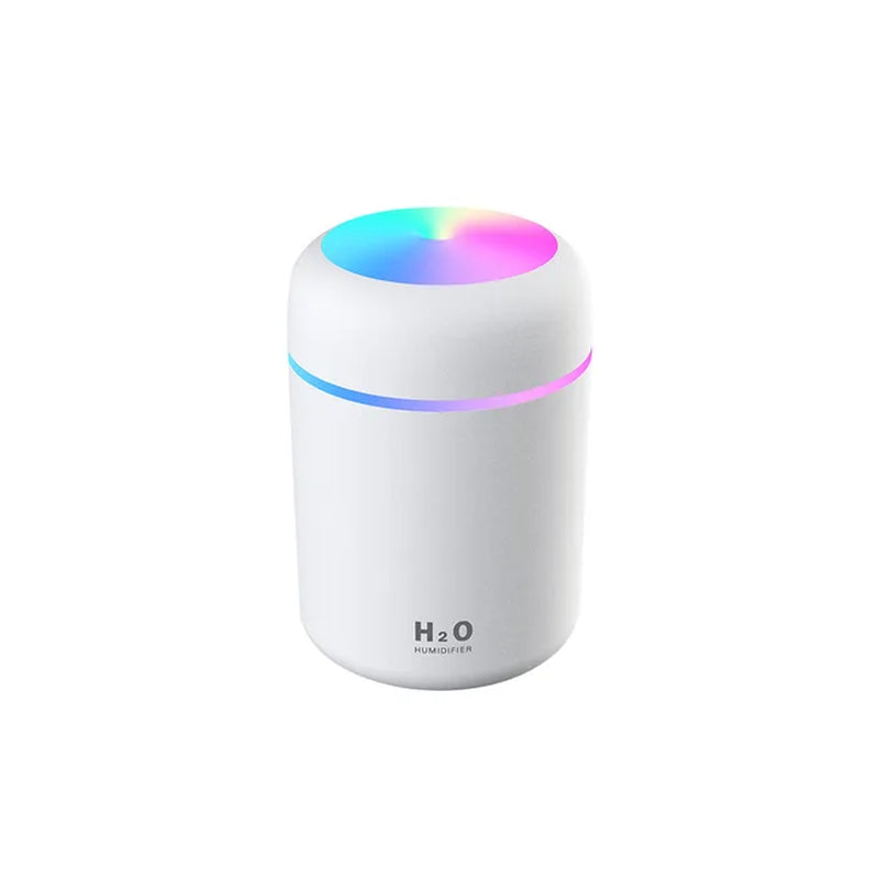 Portable LED Light Mini 300Ml H2O Spray Mist Humidifier Double Wet Aroma Essential Oil Diffuser Car Usb Air Humidifier