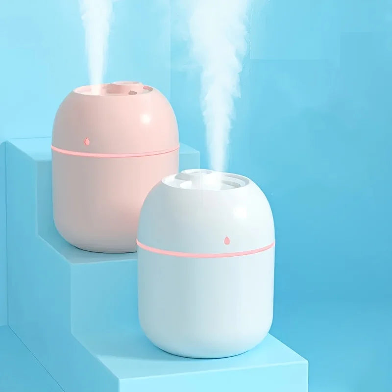 Portable 220Ml H2O Mini Cup Spray Mist Humidifier Double Wet Aroma Essential Oil Diffuser Car Usb Air Humidifier