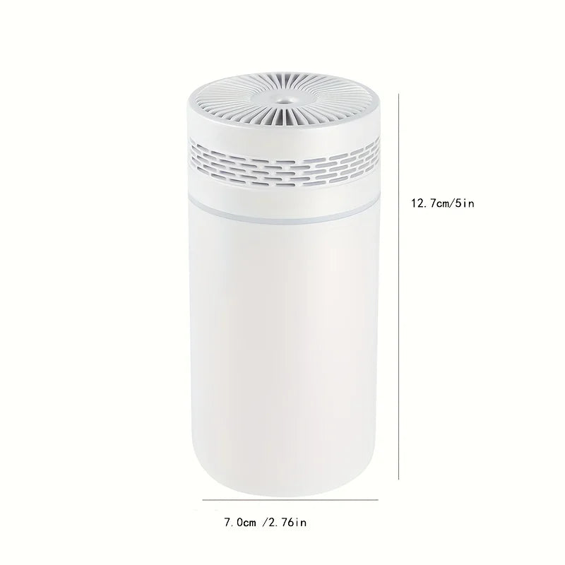 Portable LED Light 250Ml Spray Mist Humidifier Double Wet Aroma Essential Oil Diffuser Mini H2O Air Humidifier